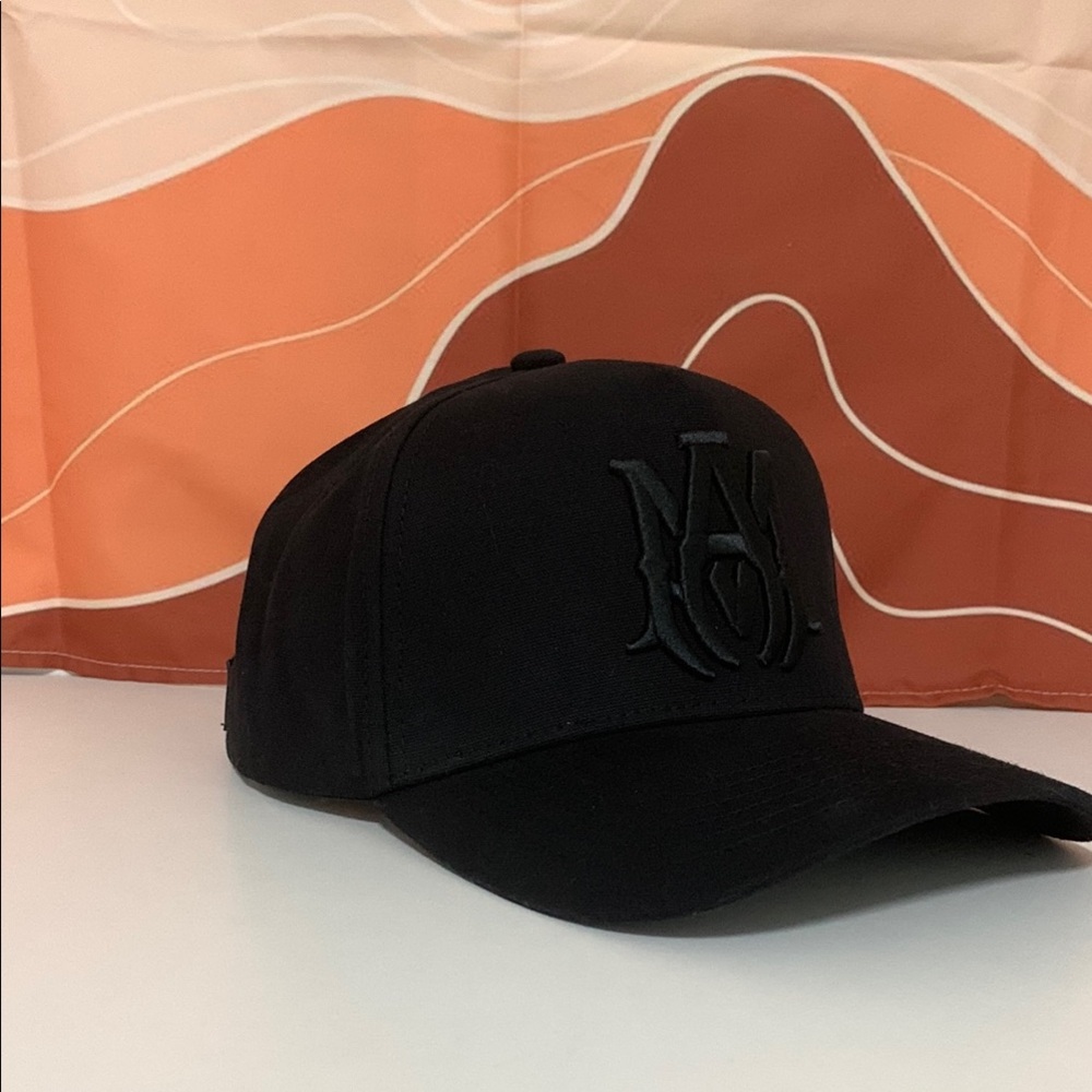 AMIRI Black Logo Baseball Cap